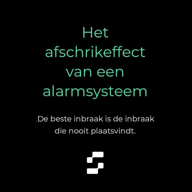 Het afschrikeffect van een alarmsysteem